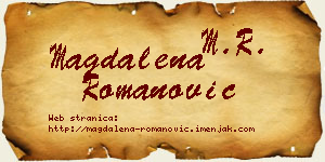 Magdalena Romanović vizit kartica